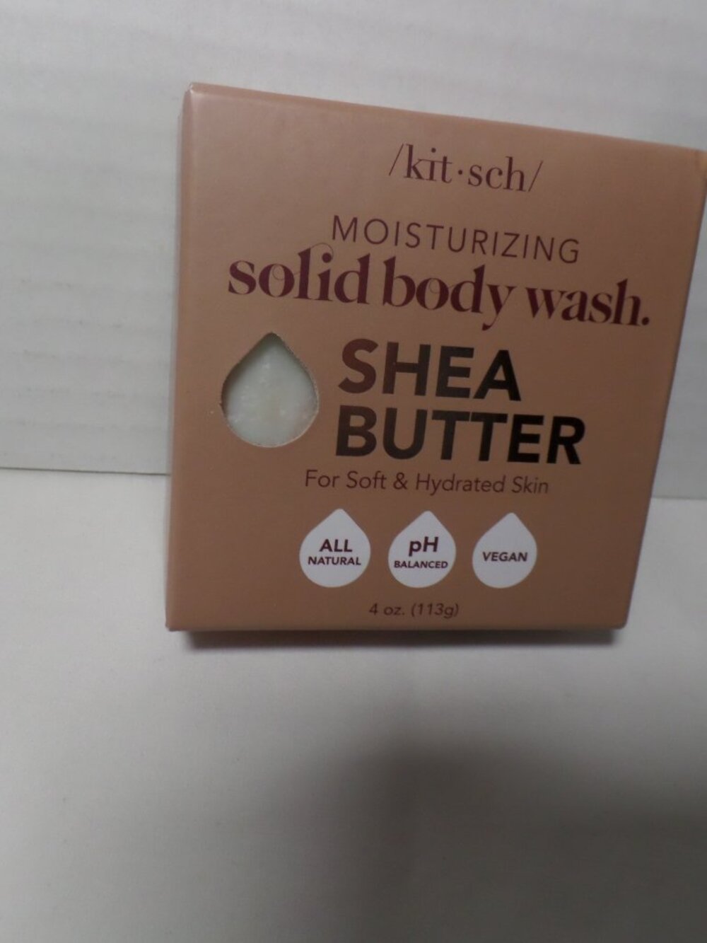 Kitsch Solid Body Wash – Shea Butter – 4 oz- New